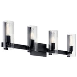 Jemsa 32 Inch 4 Light Vanity in Black