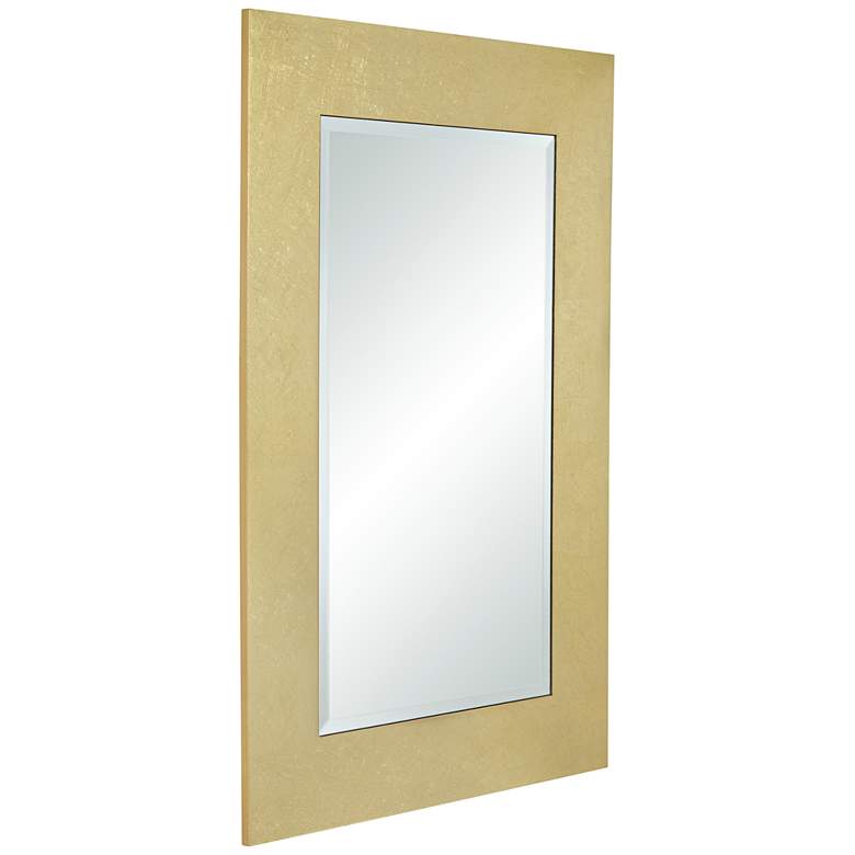 Image 6 Jeneva Shiny Gold Leaf 27" x 40" Rectangular Wall Mirror more views