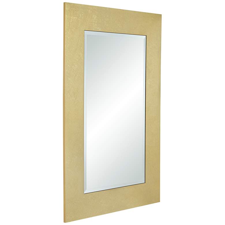 Image 7 Jeneva Shiny Gold Leaf 27" x 40" Rectangular Wall Mirror more views