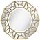 Jenison Faceted 34" x 34" Gold Wall Mirror