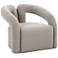 Jenn Gray Velvet Fabric Accent Chair