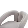 Jenn Gray Velvet Fabric Accent Chair
