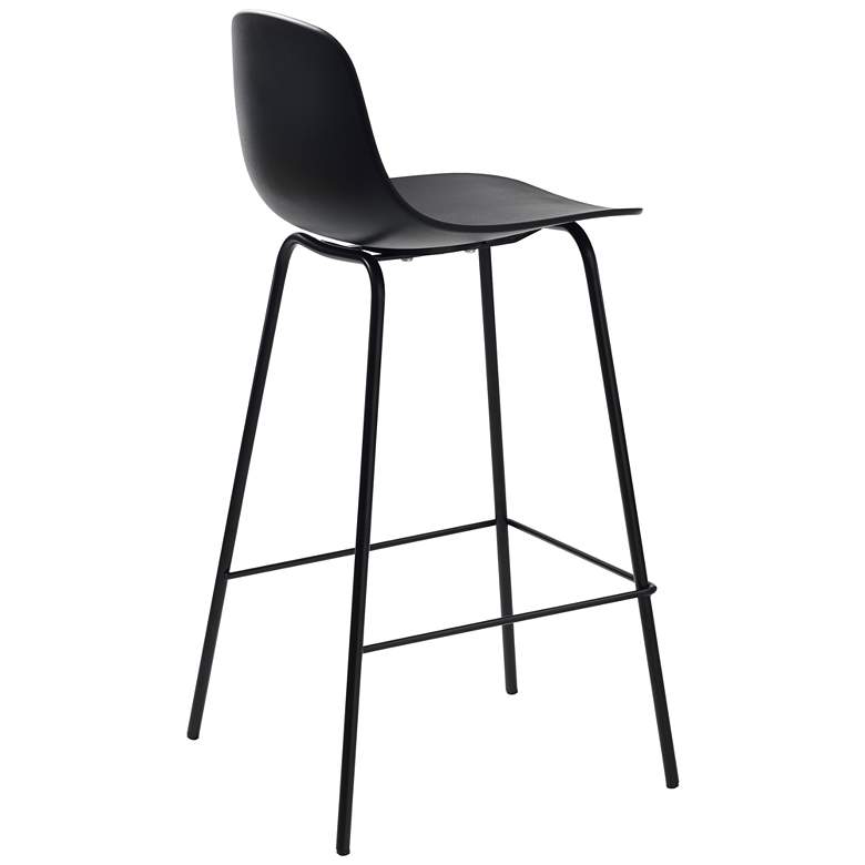 Image 5 Jenna Black Plastic Counter Stools Set of 2 more views