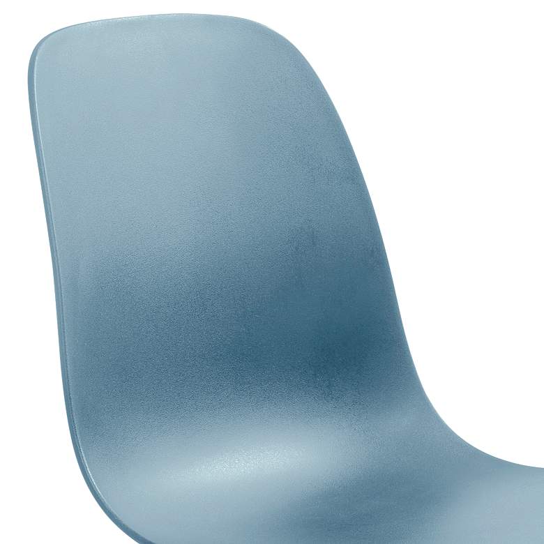 Image 2 Jenna Dusty Blue Plastic Accent Chairs Set of 2 more views
