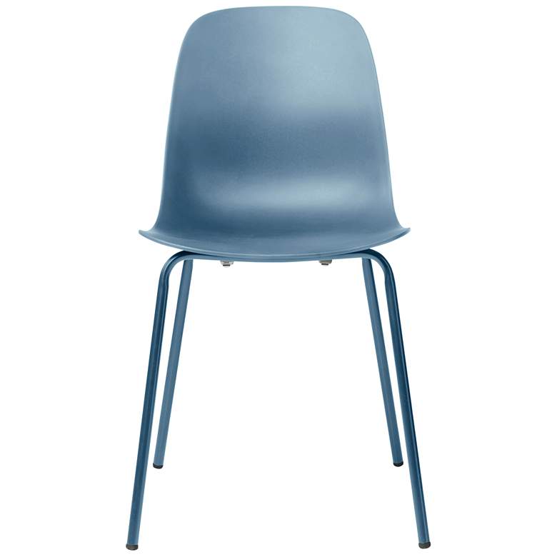Image 4 Jenna Dusty Blue Plastic Accent Chairs Set of 2 more views