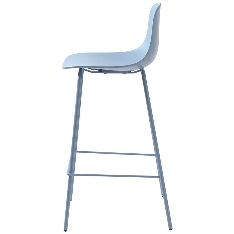 Image 4 Jenna Dusty Blue Plastic Counter Stools Set of 2 more views