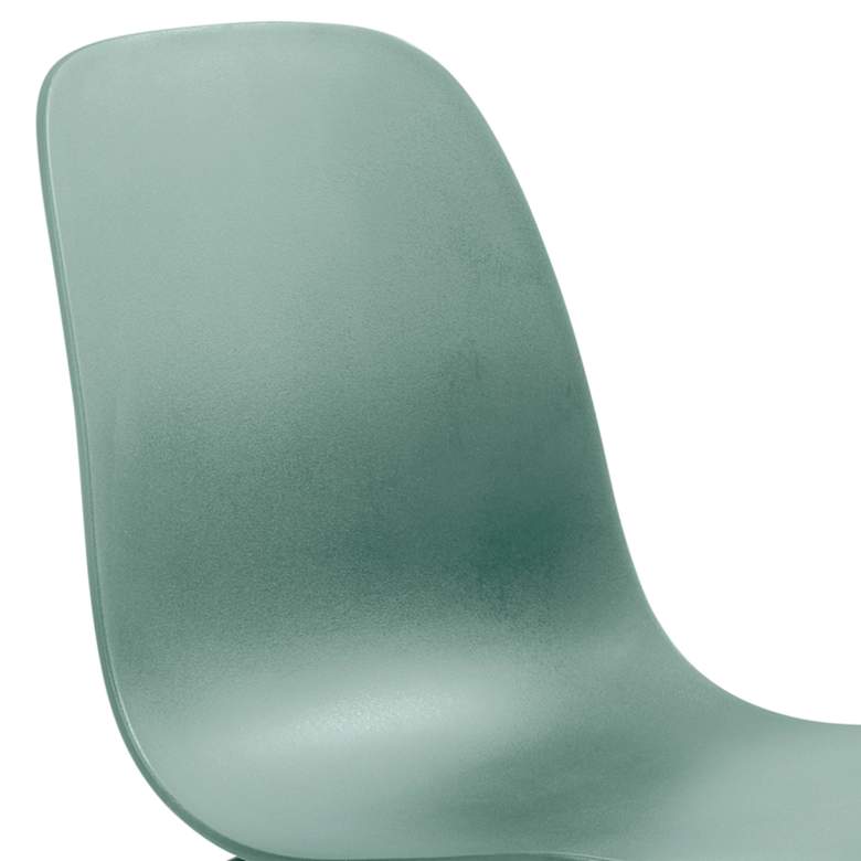 Image 2 Jenna Mint Plastic Accent Chairs with Steel Legs Set of 2 more views