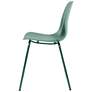 Jenna Mint Plastic Accent Chairs with Steel Legs Set of 2