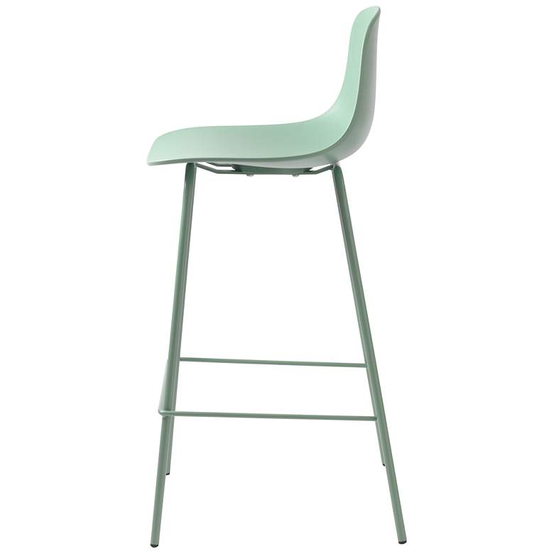 Image 4 Jenna Mint Plastic Counter Stools Set of 2 more views