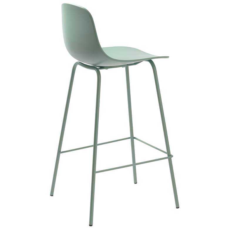 Image 5 Jenna Mint Plastic Counter Stools Set of 2 more views