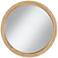 Jenner Natural Wood 23 1/2" Round Wall Mirror