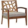 Jennifer Modern Gray Twill Fabric Lounge Chair