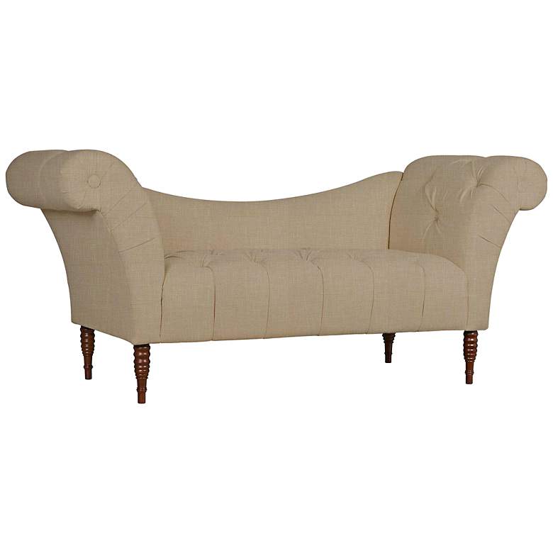 Image 1 Jennifer Taylor Isabella Woven Taupe Roll-Arm Loveseat