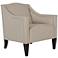 Jennifer Taylor Jacqueline Feather Gray Fabric Accent chair