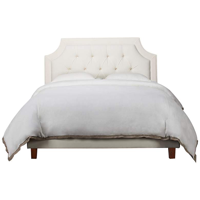 Image 1 Jennifer Taylor Padded Off-White Queen Headboard