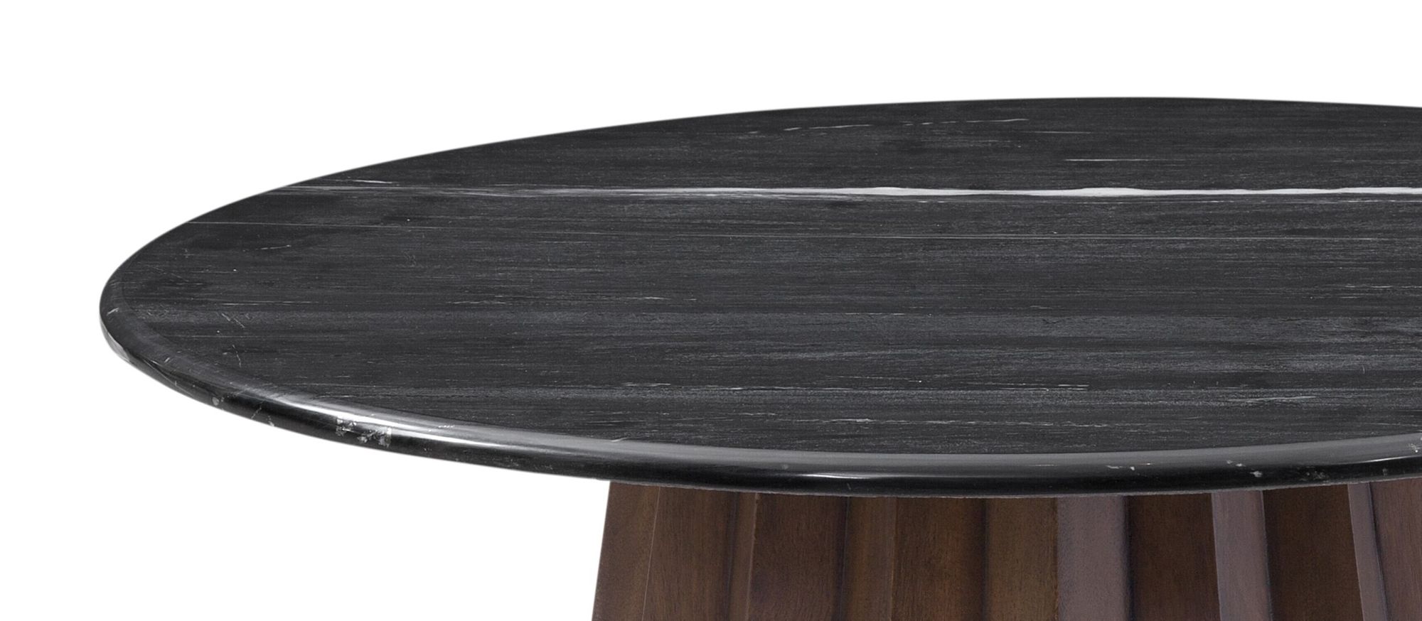 Image 5 Jennings 36 " Wide Round Cocktail Table Brown, Black more views