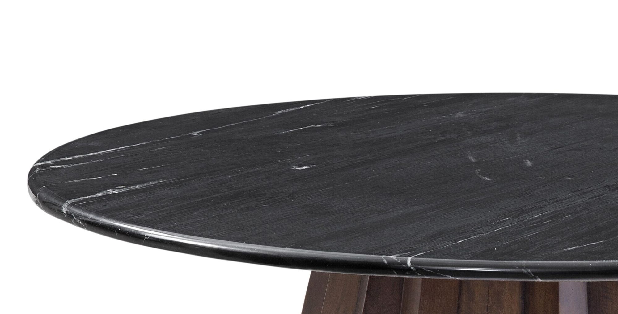 Image 4 Jennings 44 " Wide Round Cocktail Table Brown, Black more views