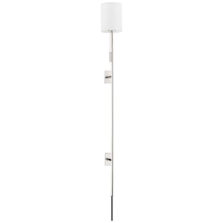 Image 1 Jennings 55" High Polished Nickel Plug-In Wall Sconce