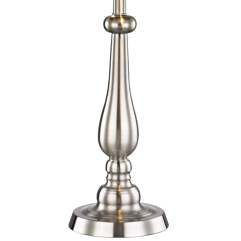 Image 2 Jensen Brushed Nickel Tiffany-Style Accent Table Lamp more views