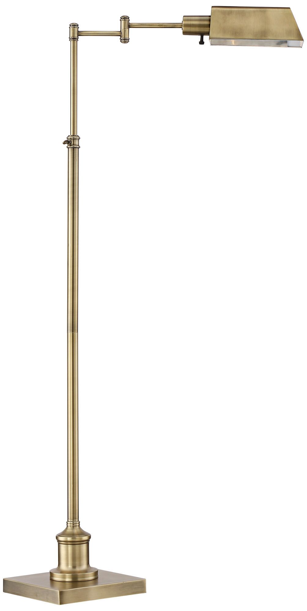 brass floor standing reading lamps