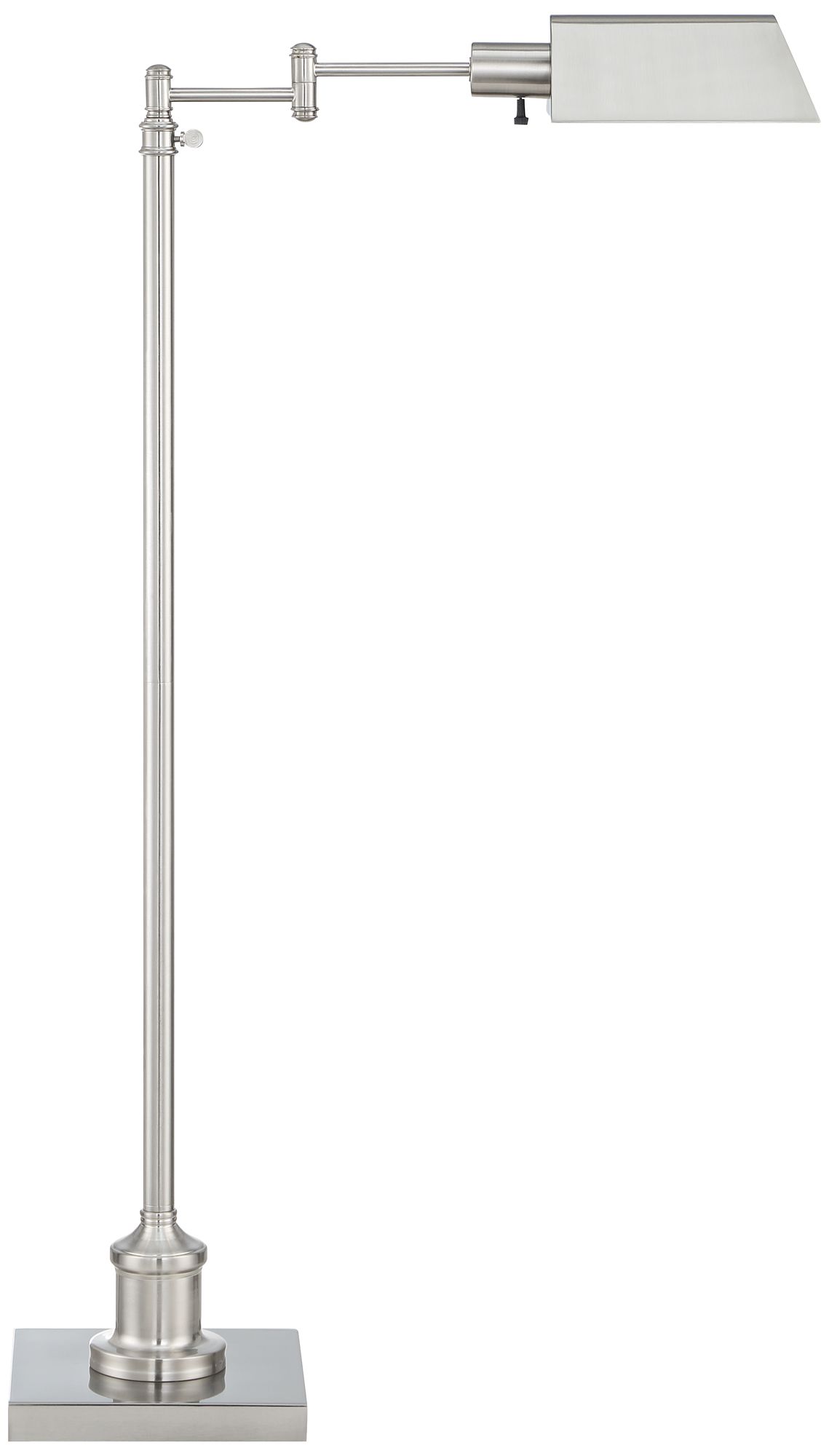 nickel pharmacy floor lamp