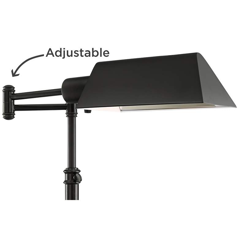 Image 4 Jenson Dark Bronze Adjustable Swing Arm Pharmacy Floor Lamp with USB Dimmer more views