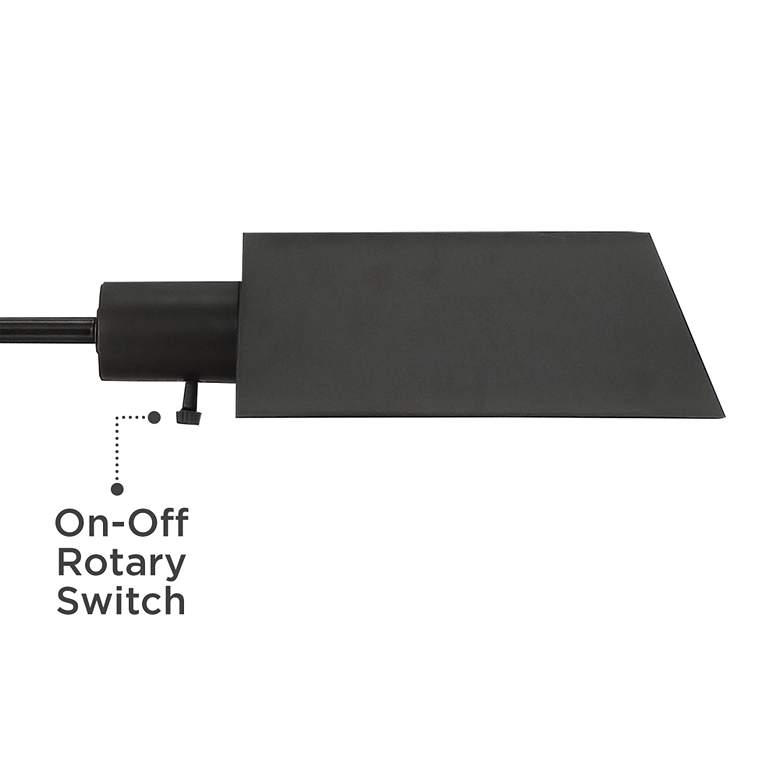Image 4 Jenson Dark Bronze Adjustable Swing Arm Pharmacy Floor Lamp with USB Dimmer more views