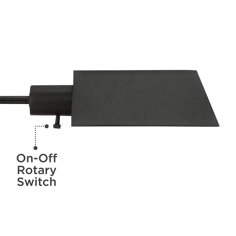 Image 5 Jenson Dark Bronze Adjustable Swing Arm Pharmacy Floor Lamp with USB Dimmer more views