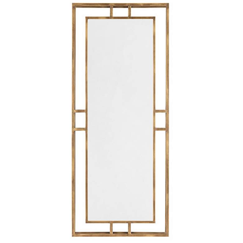 Image 1 Jenson Gold 20" x 48" Rectangular Wall Mirror