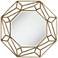 Jerica Gold 35 1/2" Octagonal Geometric Wall Mirror