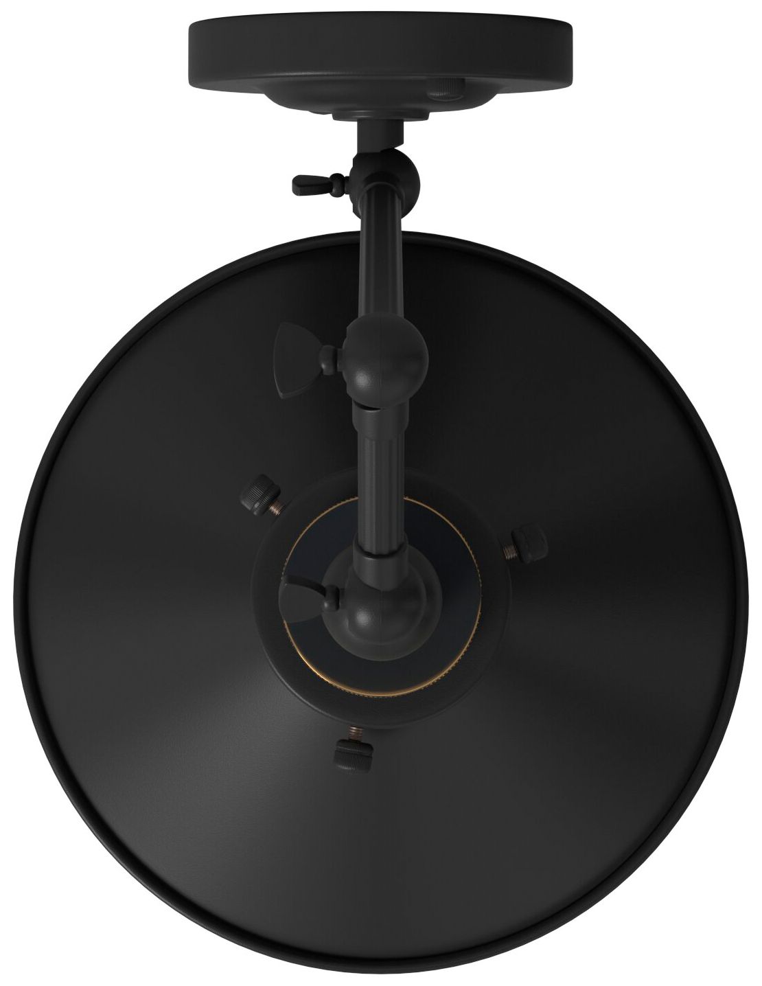 Jersey 1-Light Vintage Brass Metal Wall Light