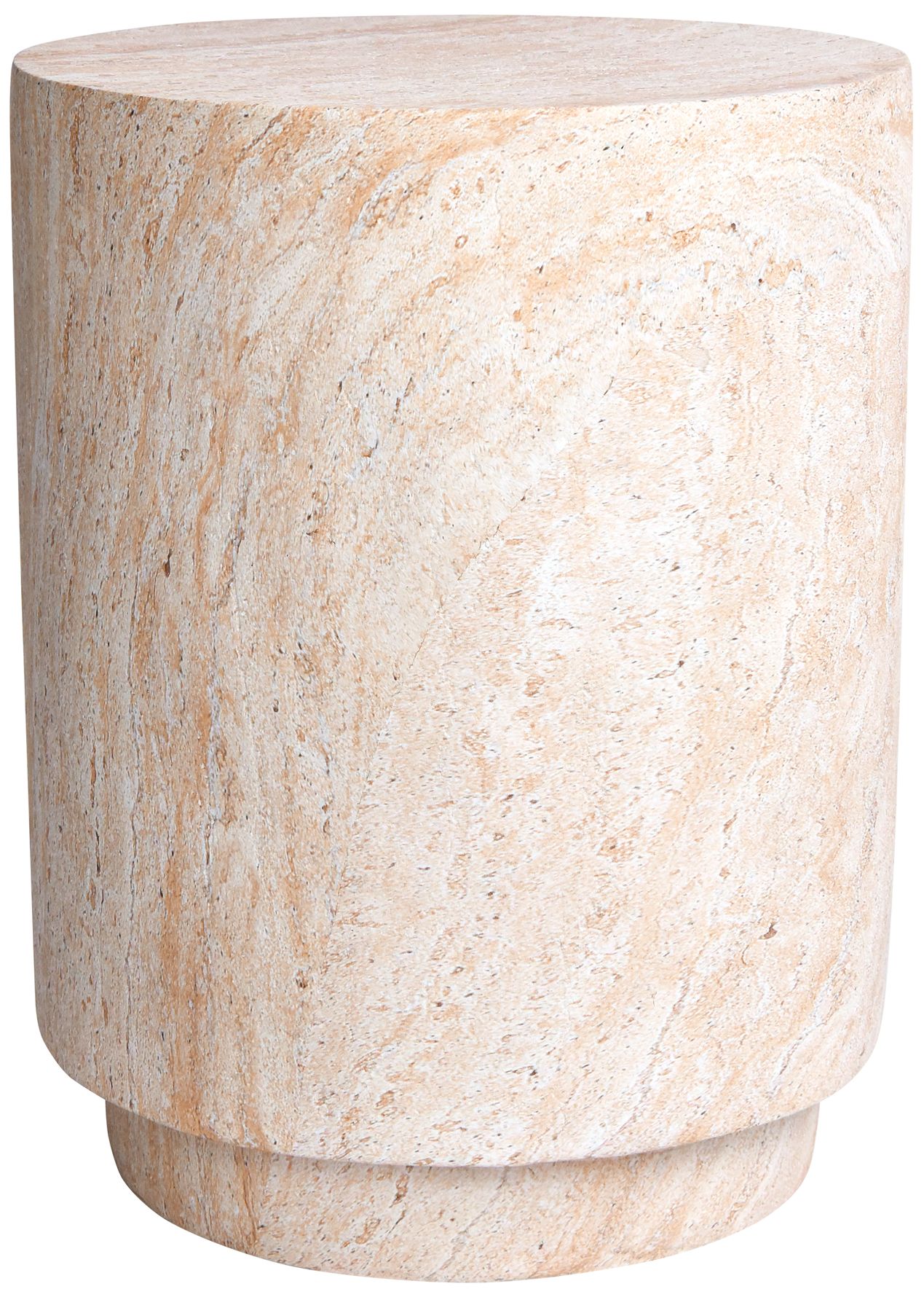 Image 2 Jesamin 14 1/2" Wide Travertine Indoor/Outdoor Accent Table