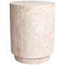 2_Jesamin 14 1/2" Wide Travertine Indoor/Outdoor Accent Table
