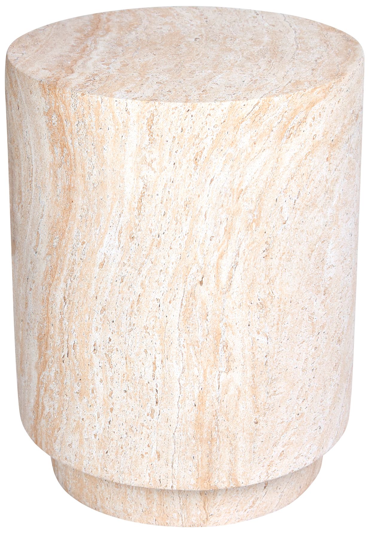 Image 3 Jesamin 14 1/2" Wide Travertine Indoor/Outdoor Accent Table more views