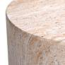 5_Jesamin 14 1/2" Wide Travertine Indoor/Outdoor Accent Table more views