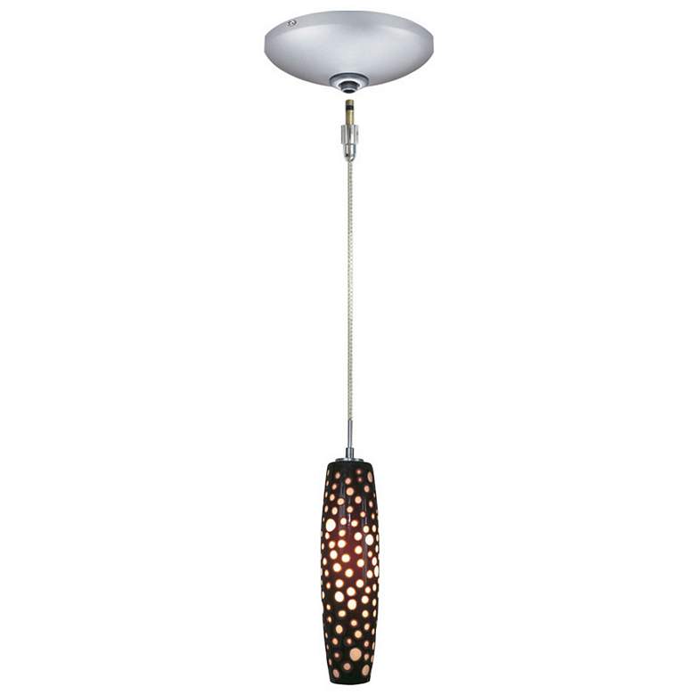 Image 1 Jesco Envisage VI 3 1/4"W Black Dense Circles Mini Pendant