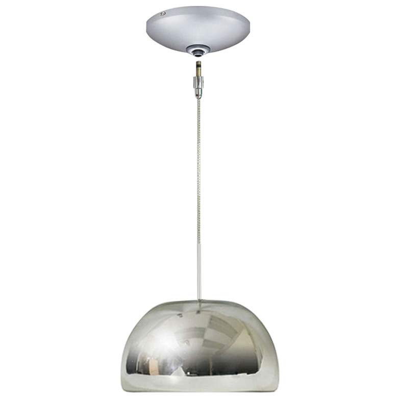 Image 1 Jesco Envisage VI 6 inch Wide Chrome Bowl Glass Mini Pendant