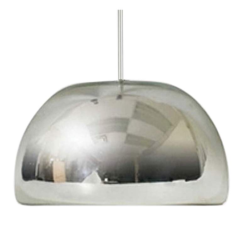 Jesco Envisage VI 6&quot; Wide Chrome Bowl Glass Mini Pendant more views