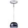 Jesco Envisage VI 6" Wide Purple Bowl Glass Mini Pendant