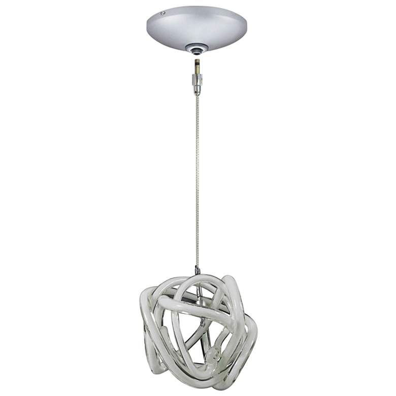 Image 1 Jesco Envisage VI 6" Wide White Glass Mini Pendant