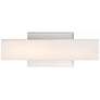 Jess 12" LED Small Vanity Light in Brushed Nickel
