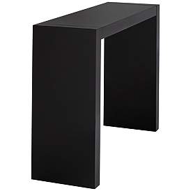 Image5 of Jessa 50" Wide Gloss Black Bar Table more views