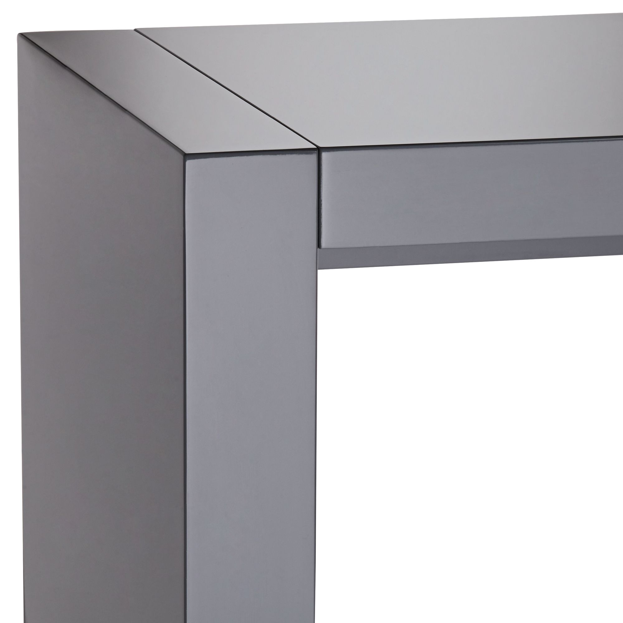 Image 4 Jessa 50" Wide Gloss Gray Finish Gathering or Bar Table more views