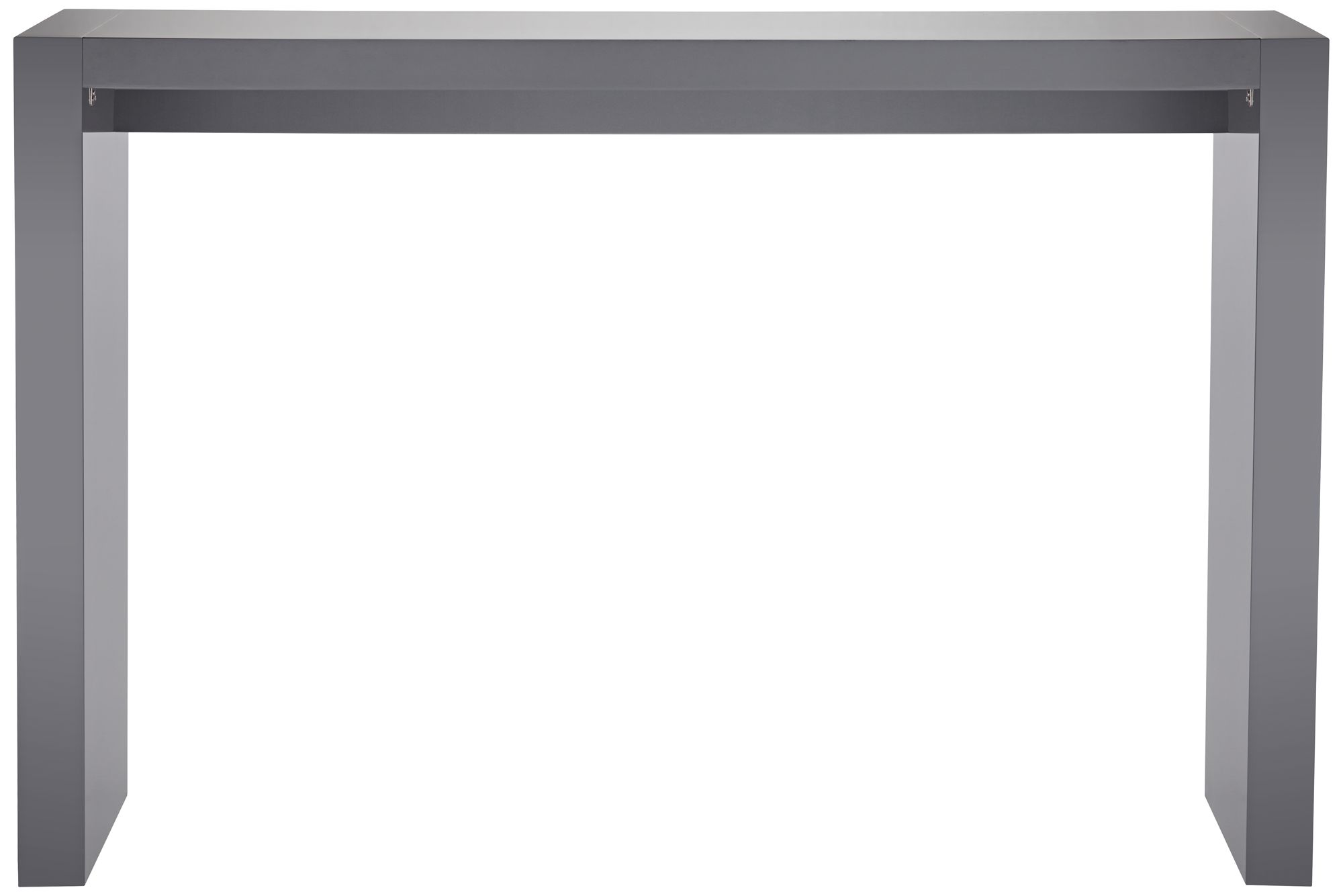 Image 6 Jessa 50" Wide Gloss Gray Finish Gathering or Bar Table more views