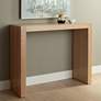 1_Jessa 50" Wide High-Gloss Gray Oak Finish Bar Table