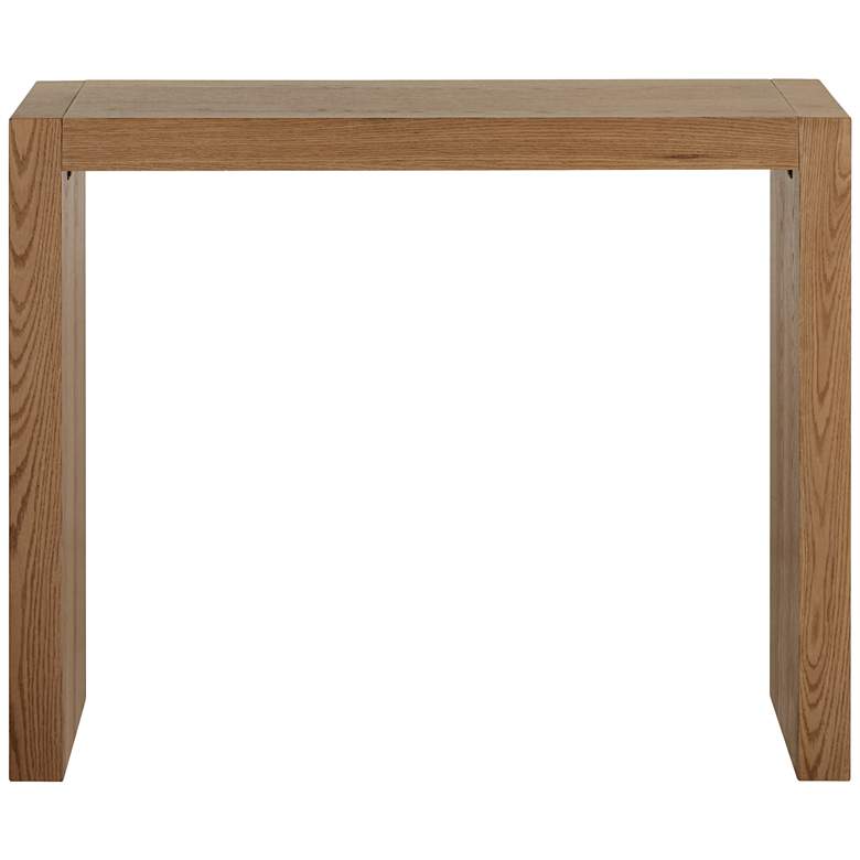 Image 4 Jessa 50" Wide High-Gloss Gray Oak Finish Bar Table more views