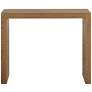 4_Jessa 50" Wide High-Gloss Gray Oak Finish Bar Table more views