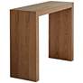 5_Jessa 50" Wide High-Gloss Gray Oak Finish Bar Table more views