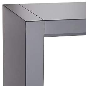 Image4 of Jessa 60" Wide Gloss Gray Finish Gathering or Bar Table more views
