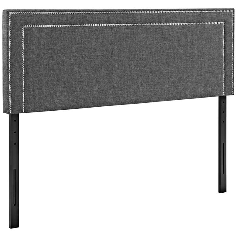 Image 2 Jessamine Gray Fabric Full Headboard